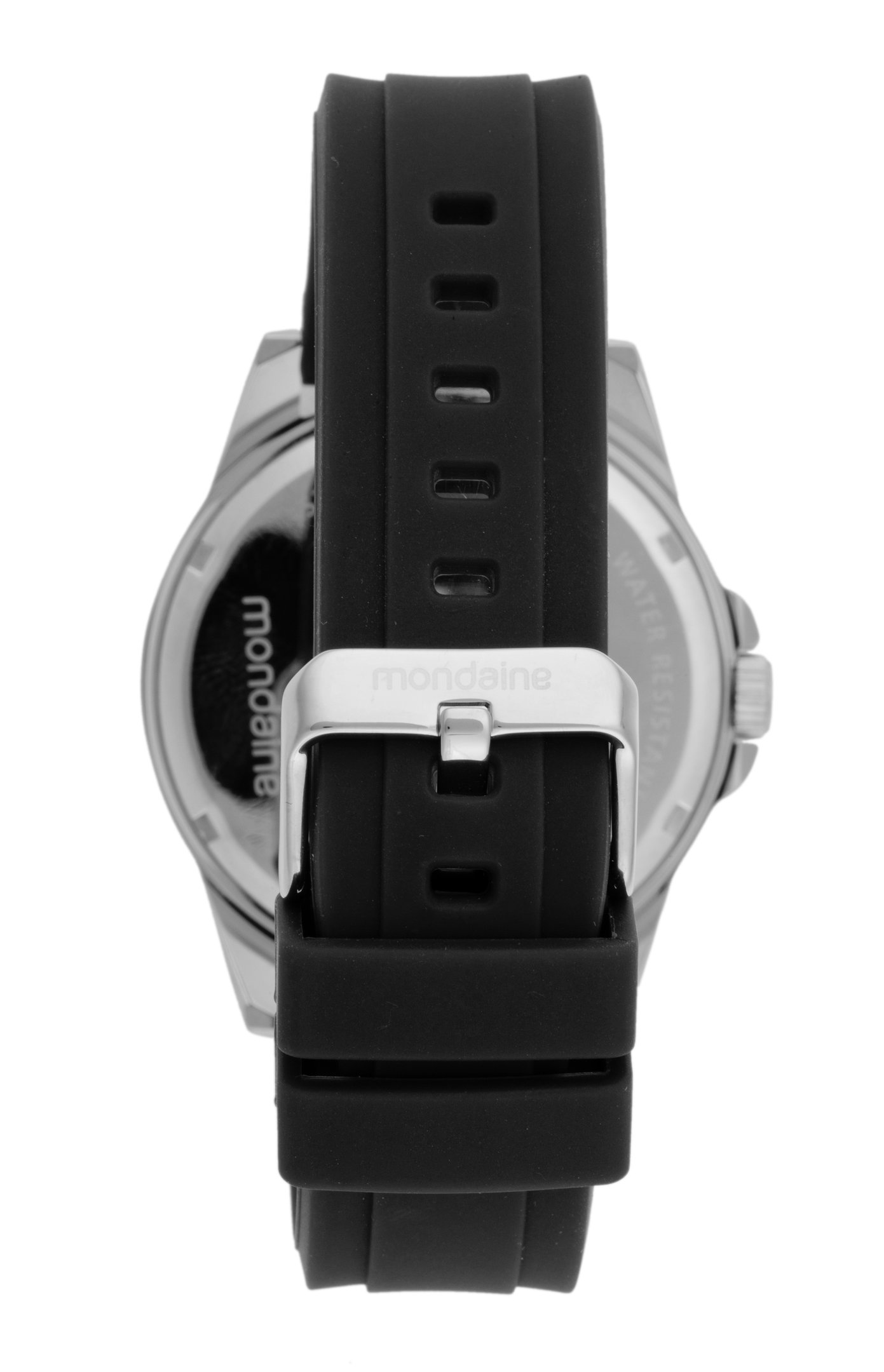 Relógio Masculino Preto Minimalista Silicone Prata 2