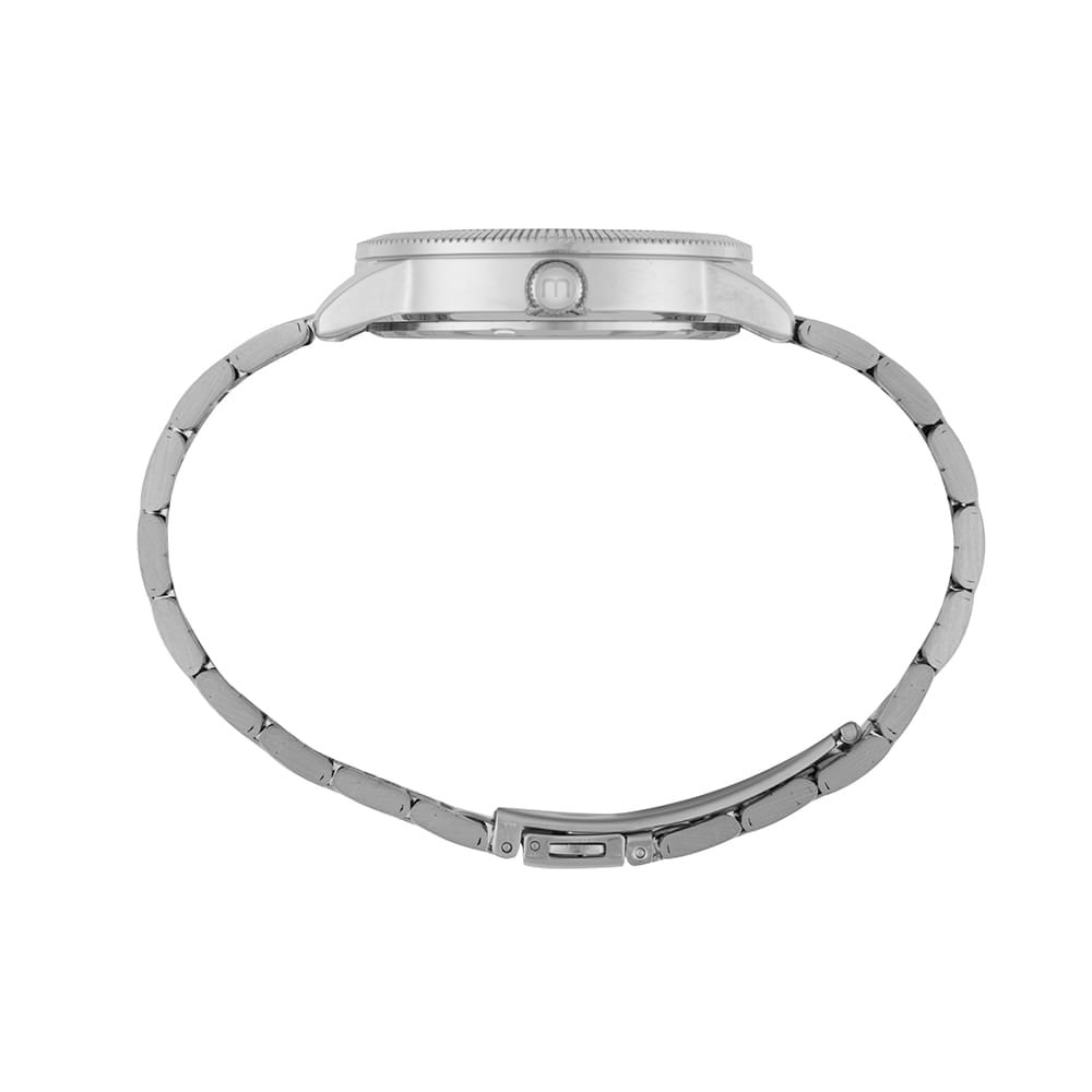 Relógio Feminino Aço Prata Minimalista Prata 2