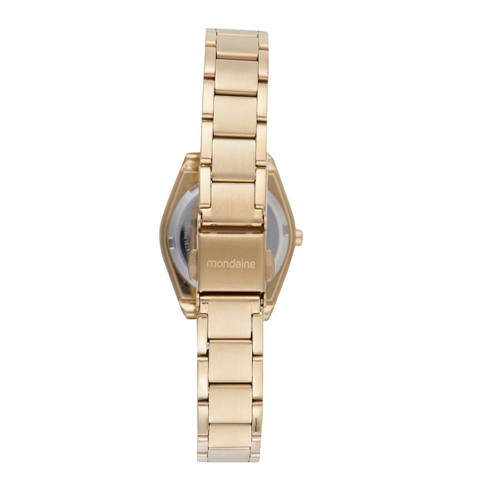 Relógio Feminino Digital Aço Dourado Minimalista Dourado 4