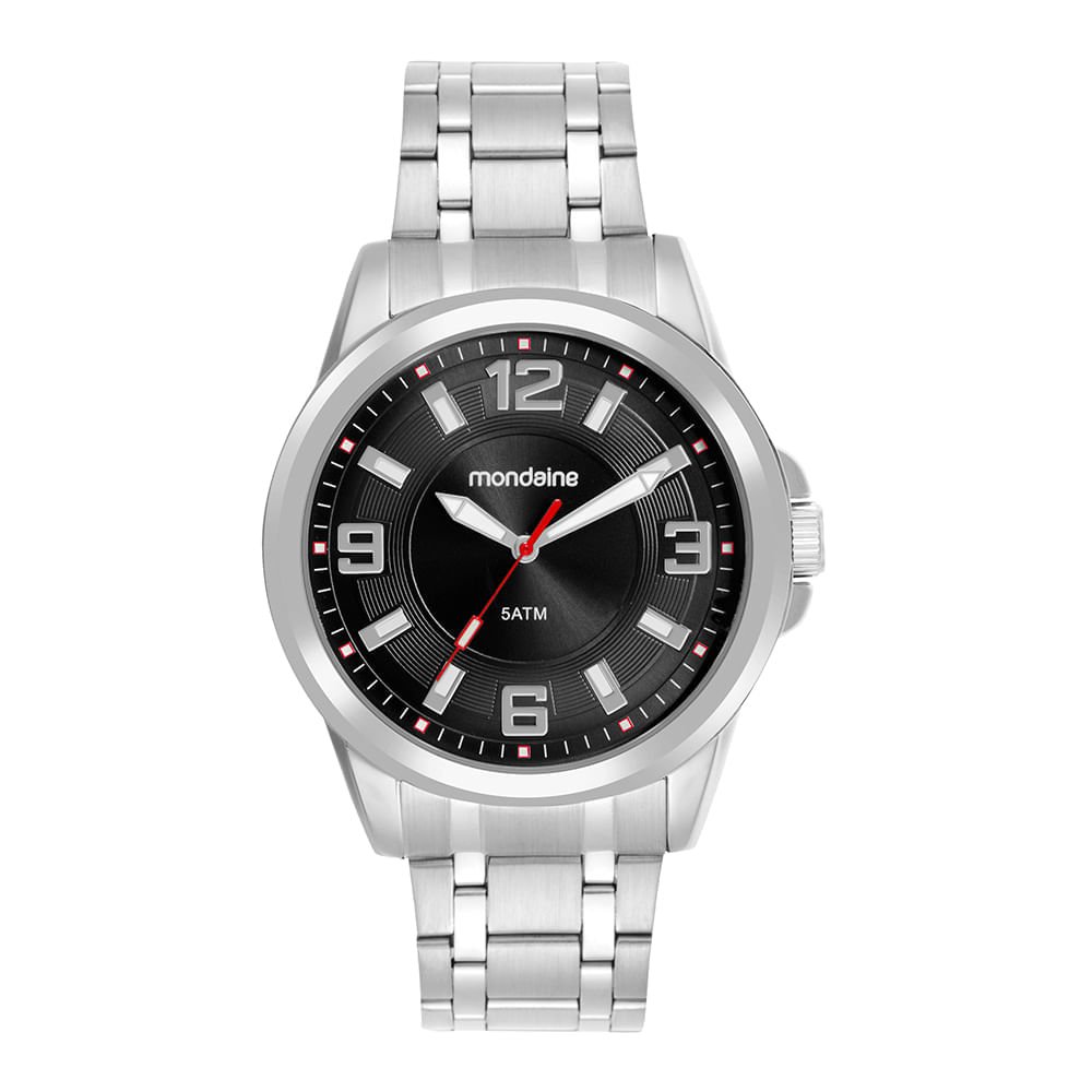 Relógio Masculino Prata Aço