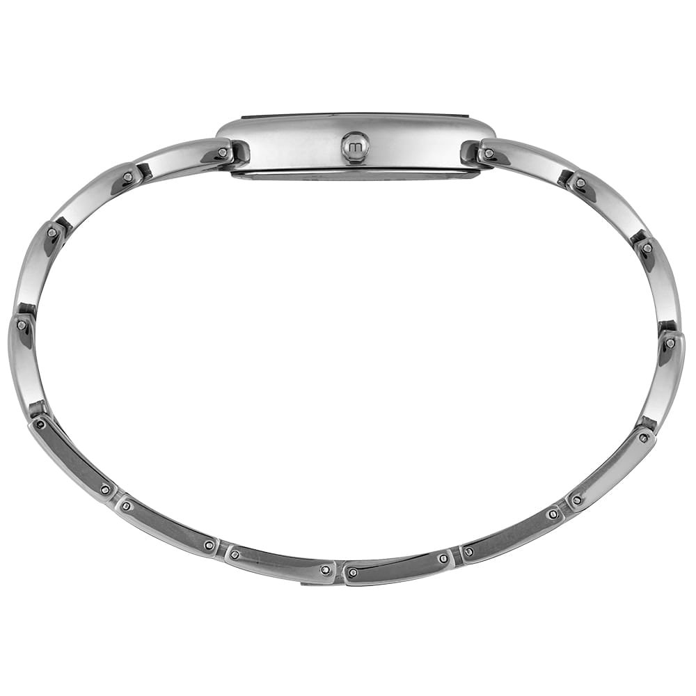 Relógio Feminino Mondaine Prata Metal Oval Delicado Prata 3
