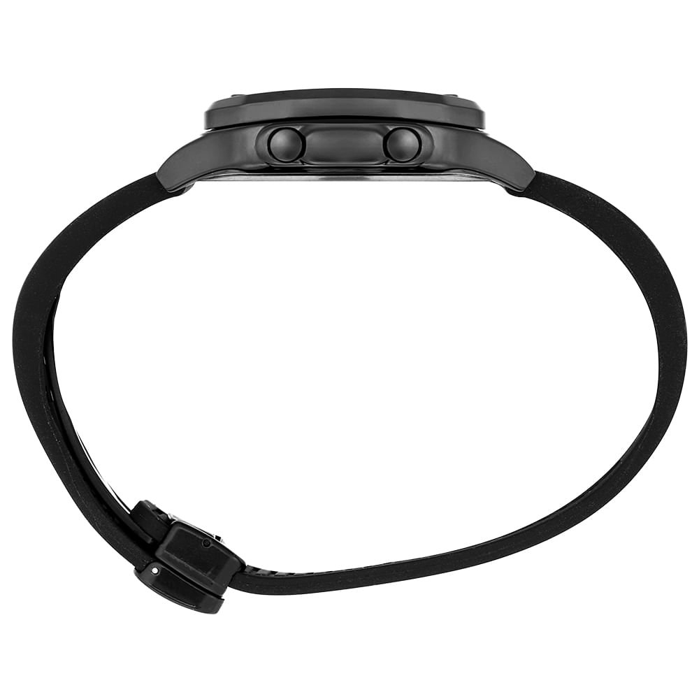 Relógio Masculino Quadrado Preto Digital Silicone Preto 3