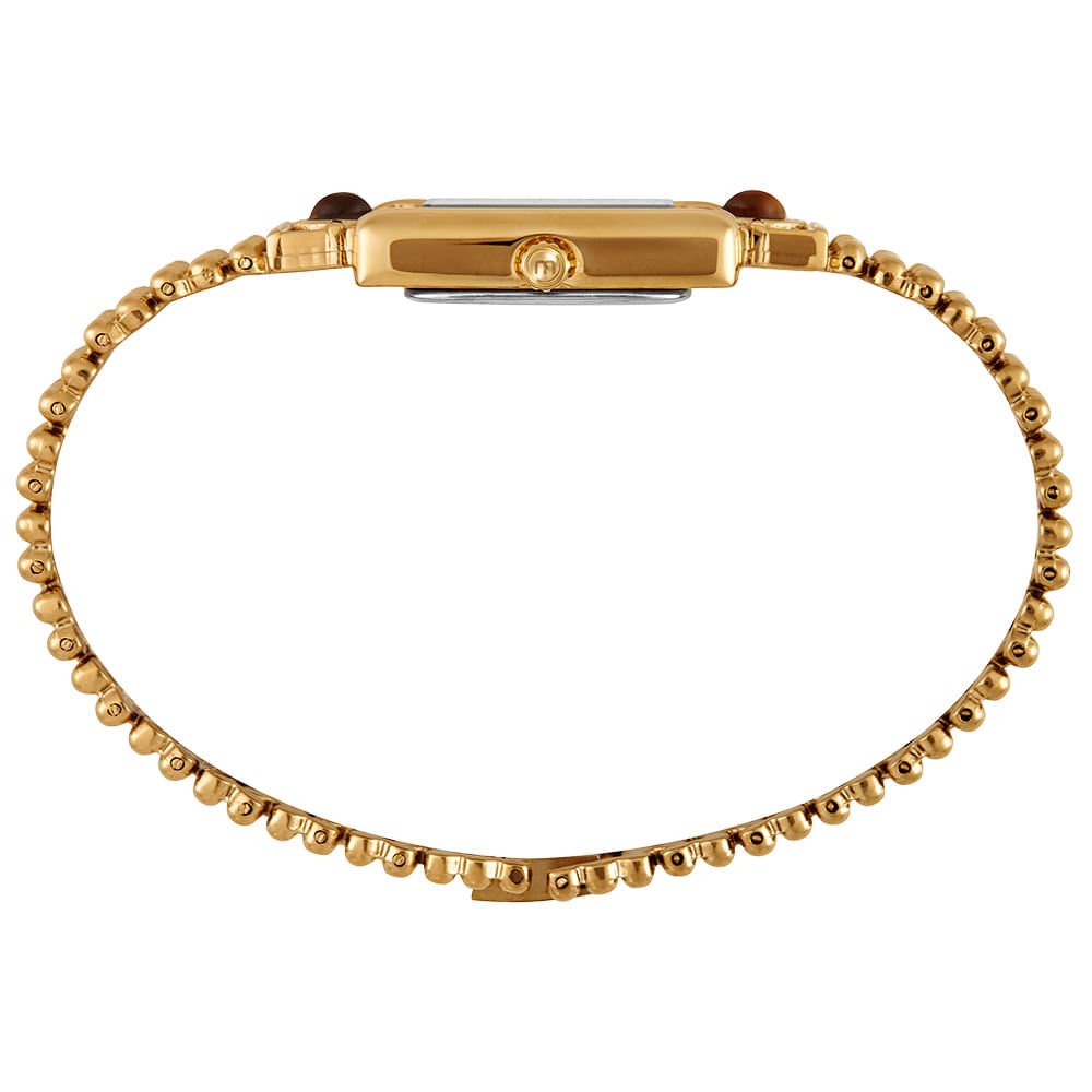 Relógio Feminino Mondaine Dourado Quadrado Metal Chic Dourado 3