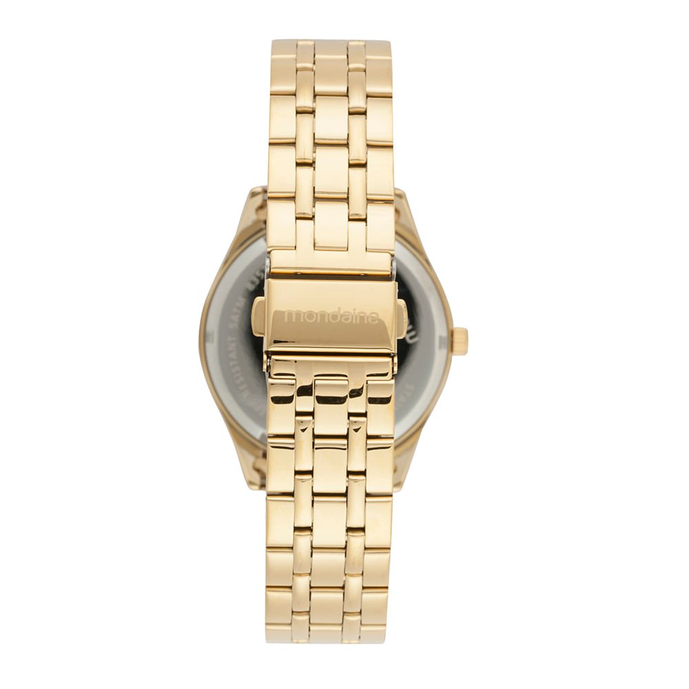 Relógio Feminino Dourado Aço Classico Dourado 3