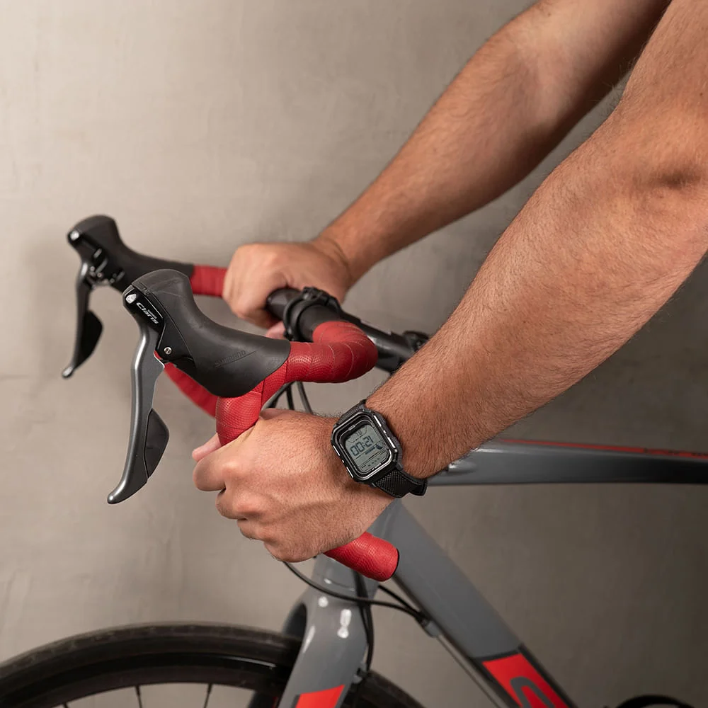 Relógio Masculino Speedo Digital Quadrado Preto Nylon Preto 3