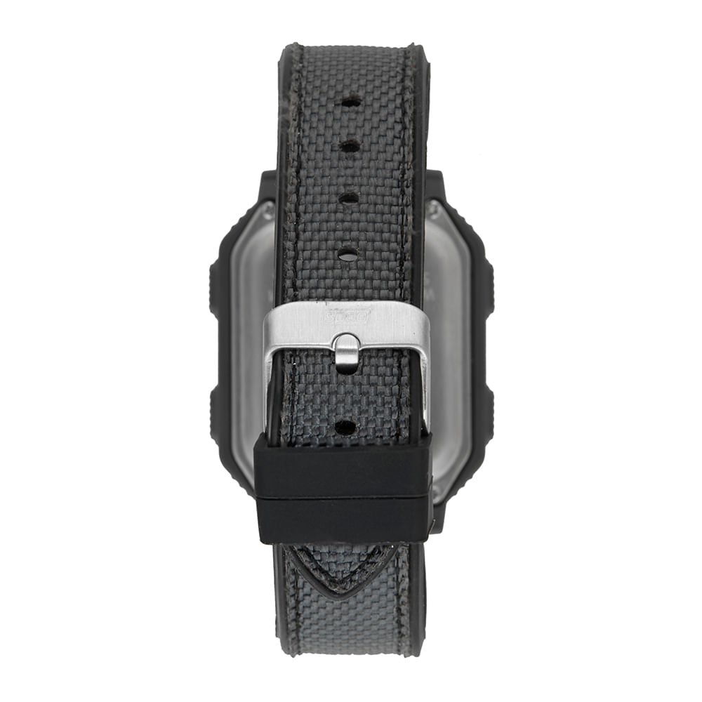 Relógio Masculino Speedo Digital Quadrado Preto Nylon Preto 5