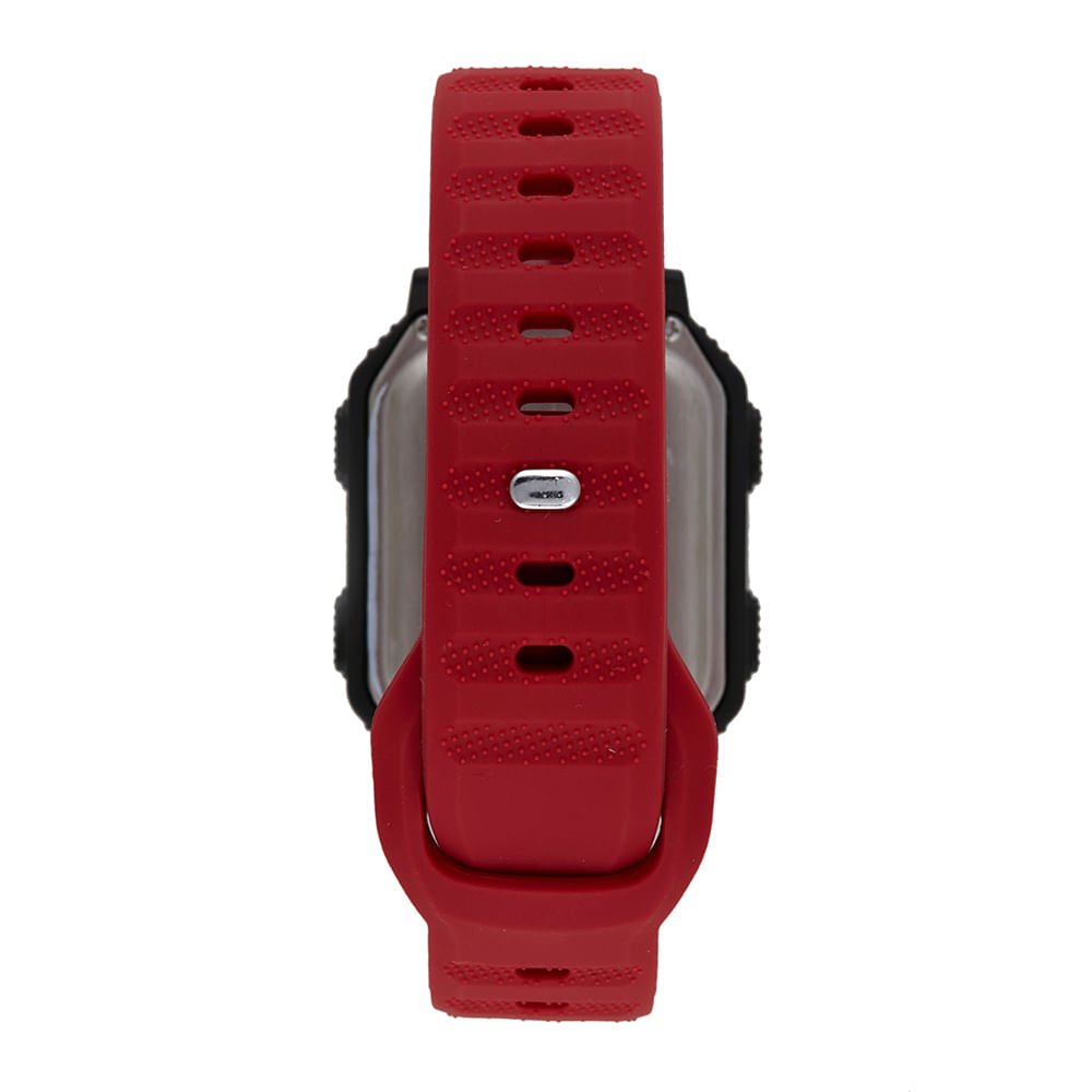 Relógio Masculino Speedo Digital PU Vermelho Preto 4