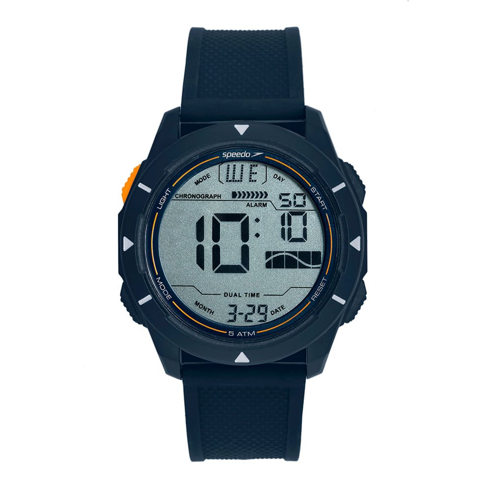 Relógio Masculino Speedo Digital Azul Silicone