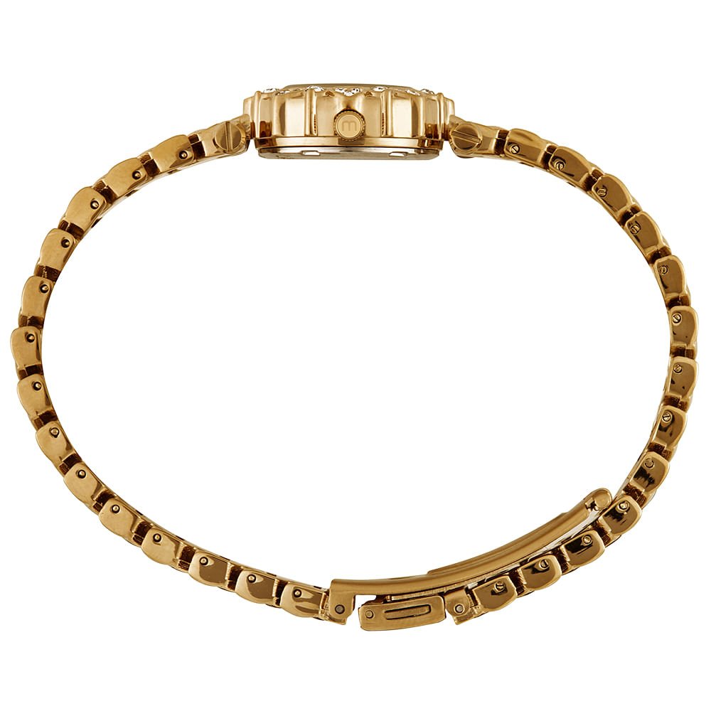 Relógio Feminino Dourado Detalhe Cristais Dourado 3