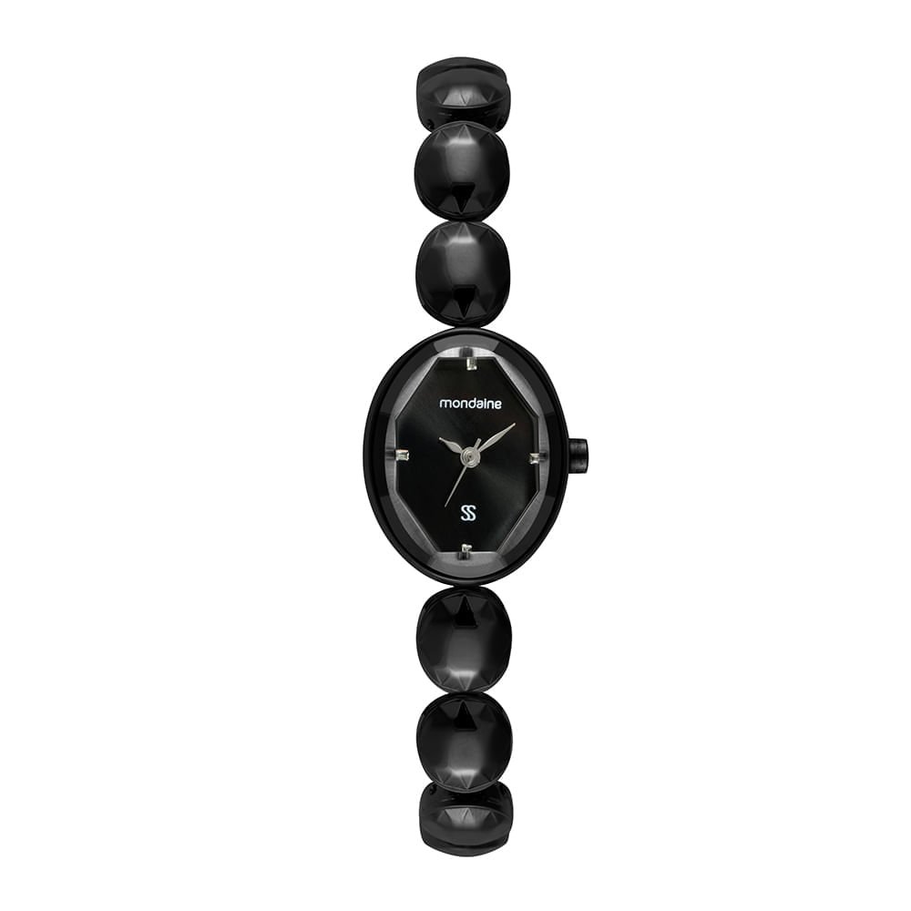 Relógio Feminino Analógico Oval Minimalista Preto