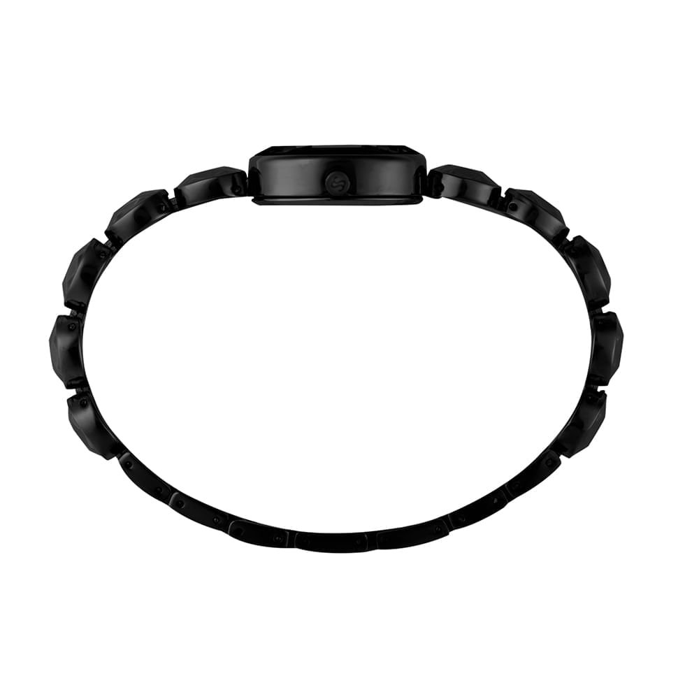 Relógio Feminino Analógico Oval Minimalista Preto Preto 4
