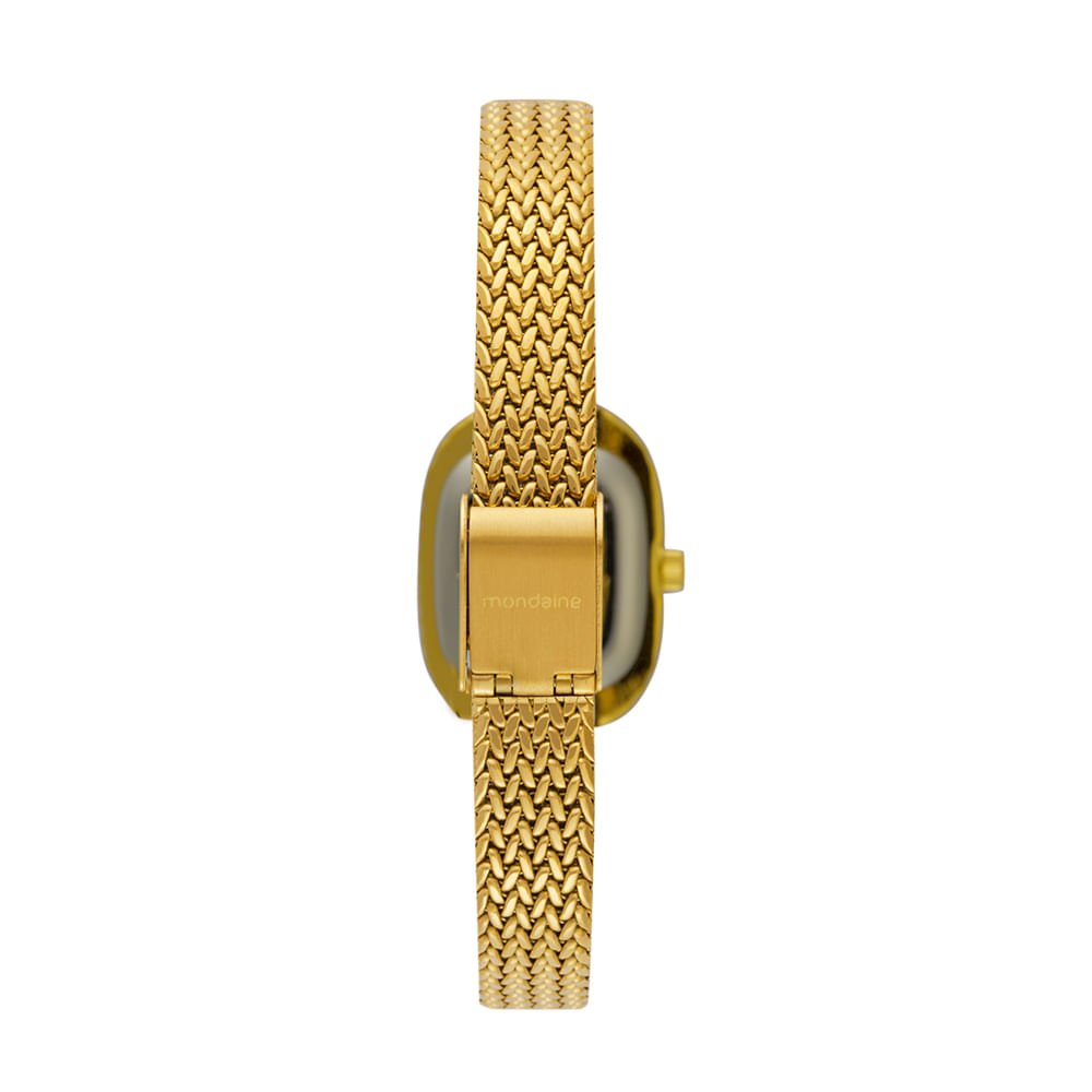 Relógio Feminino Analógico Oval Verde Dourado/Verde 5