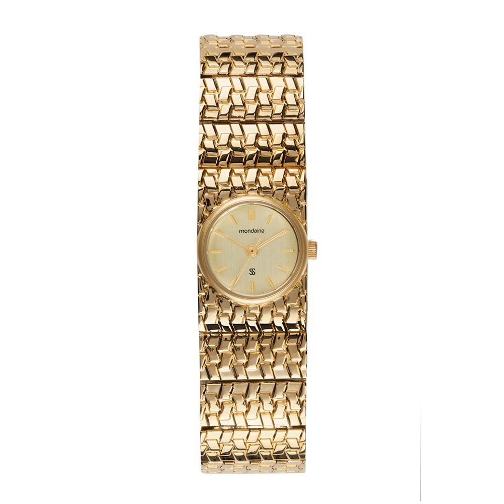 Relógio Bracelete Feminino Analógico Redondo Dourado