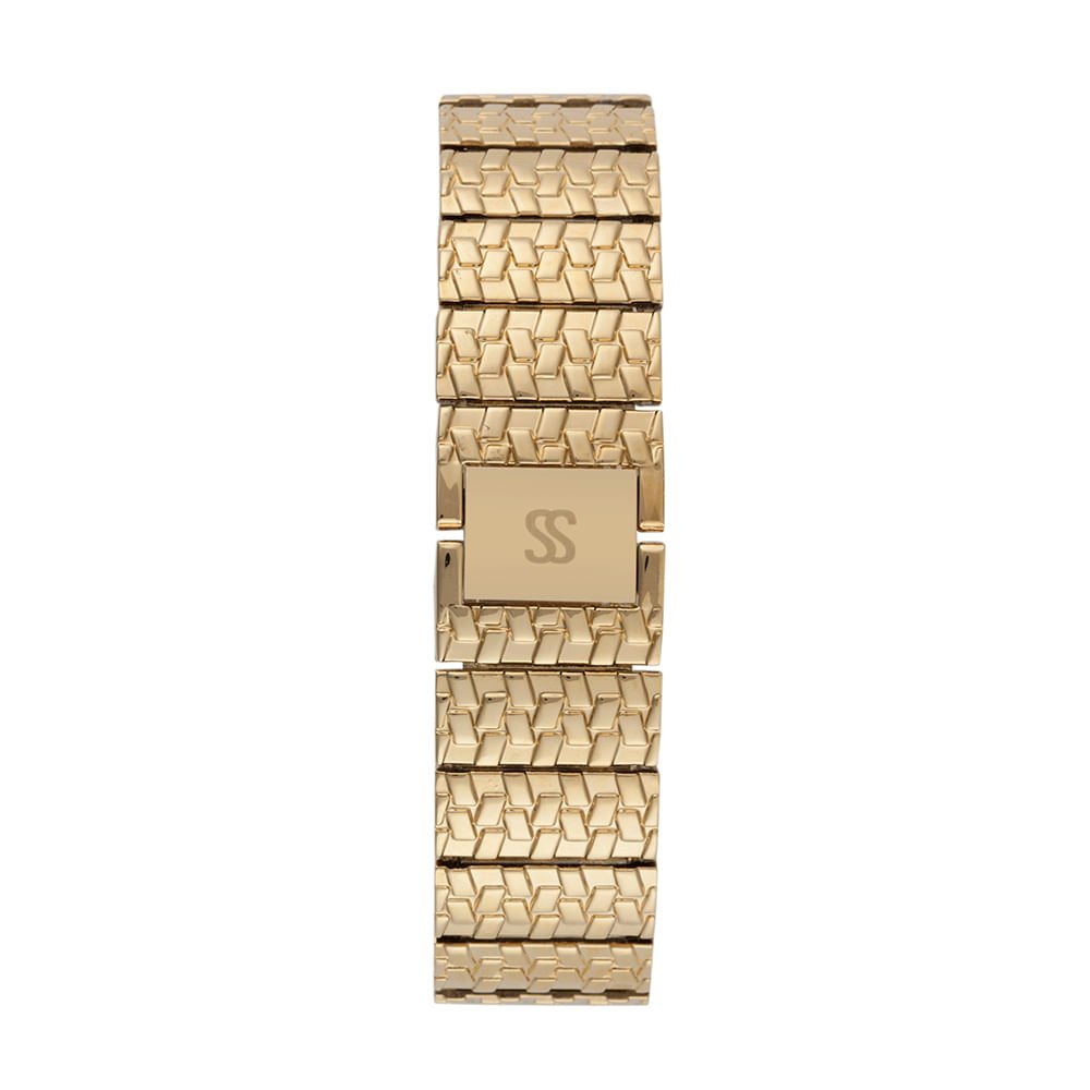 Relógio Bracelete Feminino Analógico Redondo Dourado Dourado 5