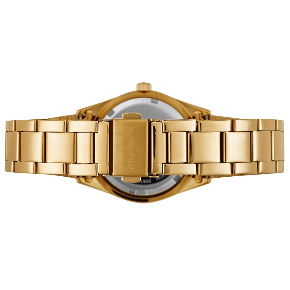 Relógio Feminino Dourado com Numeração Completa Dourado 3