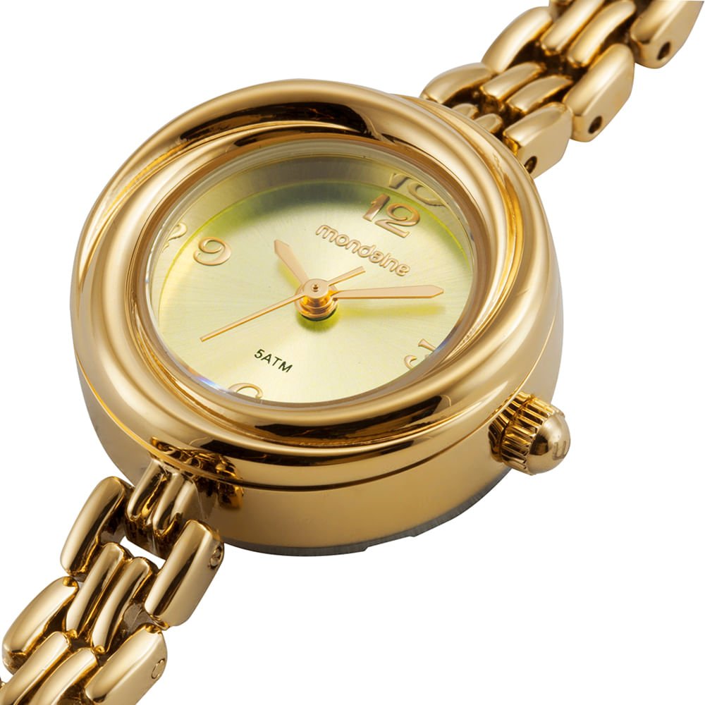 Relógio Feminino Dourado Estilo Vintage Dourado 2