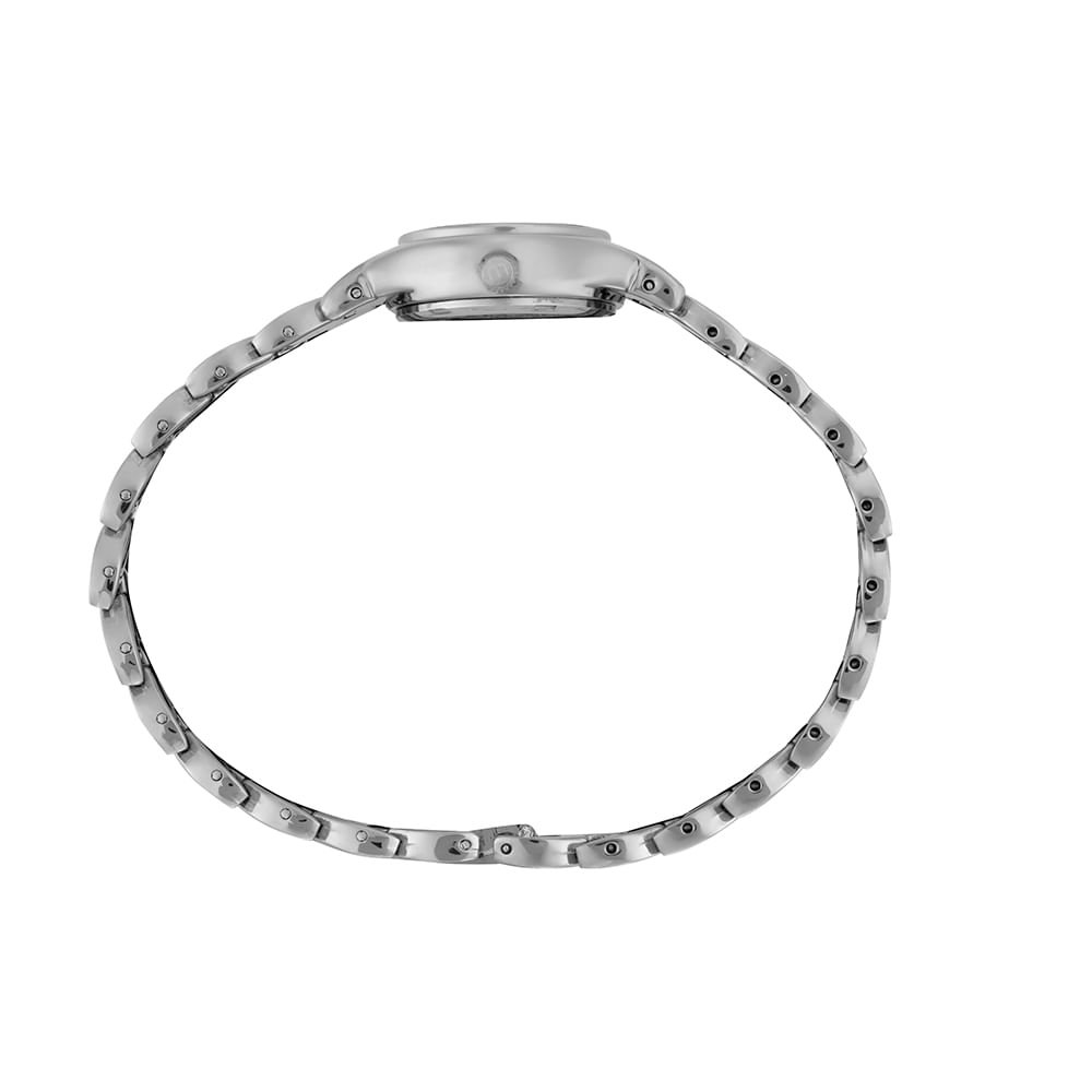 Relógio Feminino Prata com Pulseira Moderna Prata 2