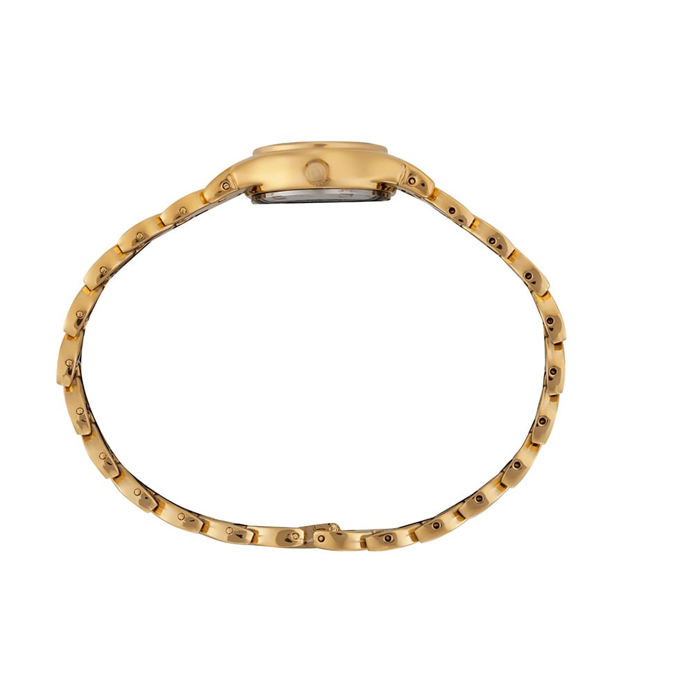 Relógio Feminino Dourado com Pulseira Moderna Dourado 2