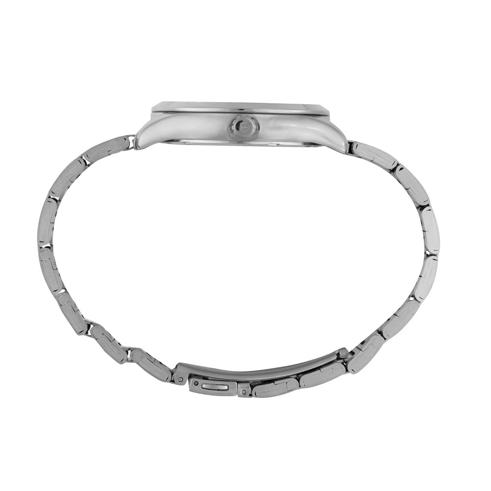Kit Relógio Feminino Prata Colar e Brincos de Cristal Prata 4
