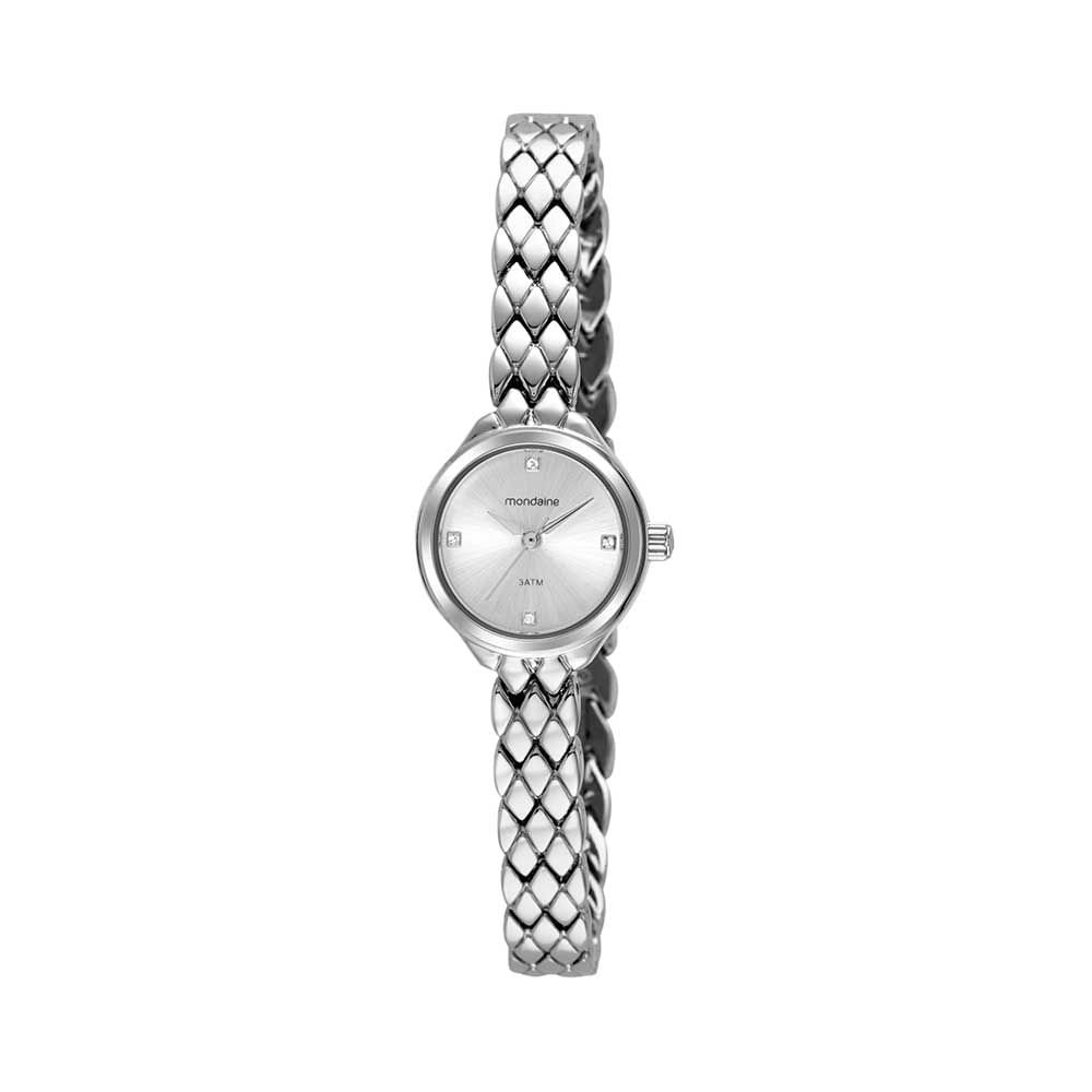 Relógio Feminino Social Pequeno Prata