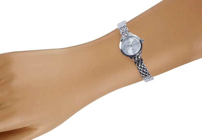 Relógio Feminino Social Pequeno Prata Prata 3