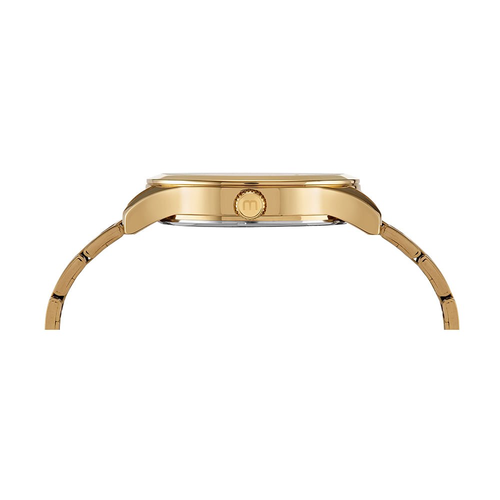 Relógio Masculino Casual Dourado Dourado 3