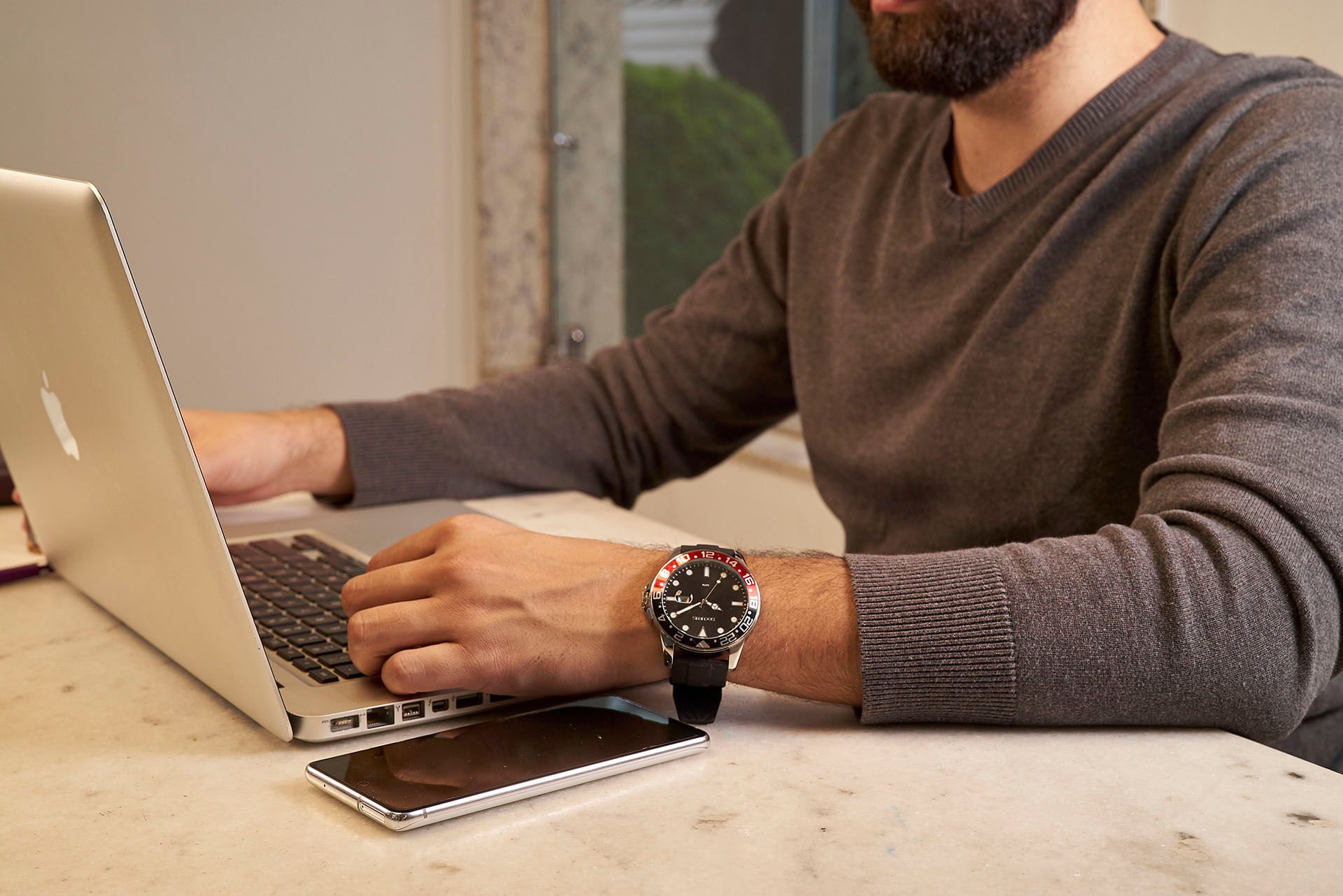 Relógio Masculino Calendário Silicone Preto Preto 2