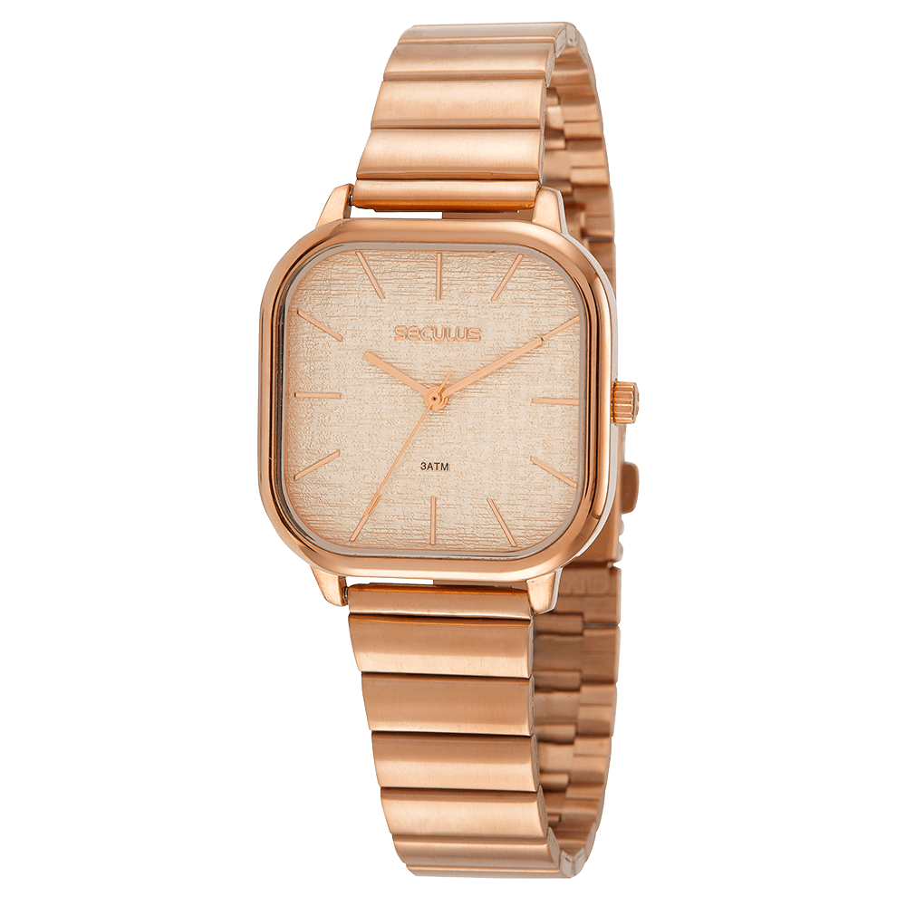 Relógio Feminino Clássico Rose Gold Rosa 1