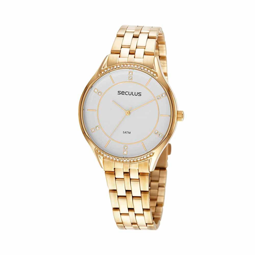 Relógio Feminino Casual Dourado Dourado 1
