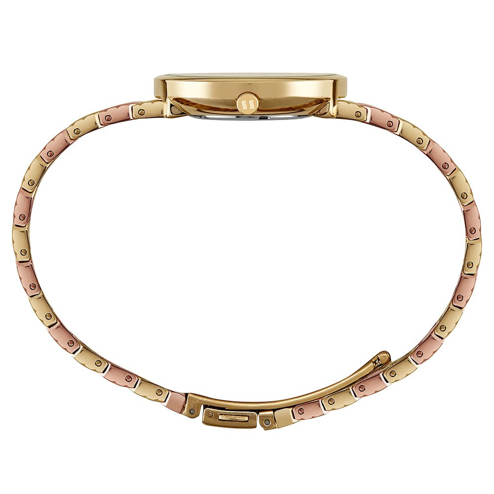 Relógio Feminino Madrepérola Dourado e Rosé Dourado 2