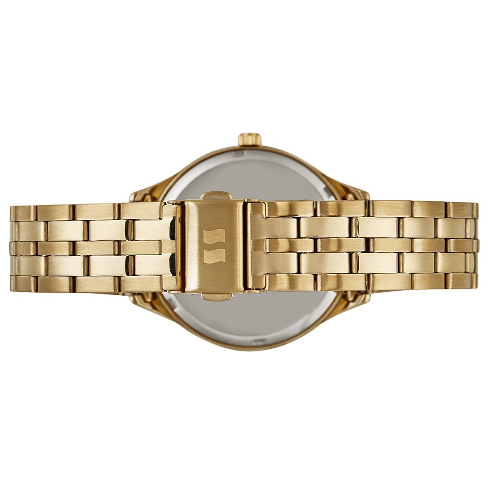 Relógio Feminino Cristais e Glitter Dourado Dourado 3
