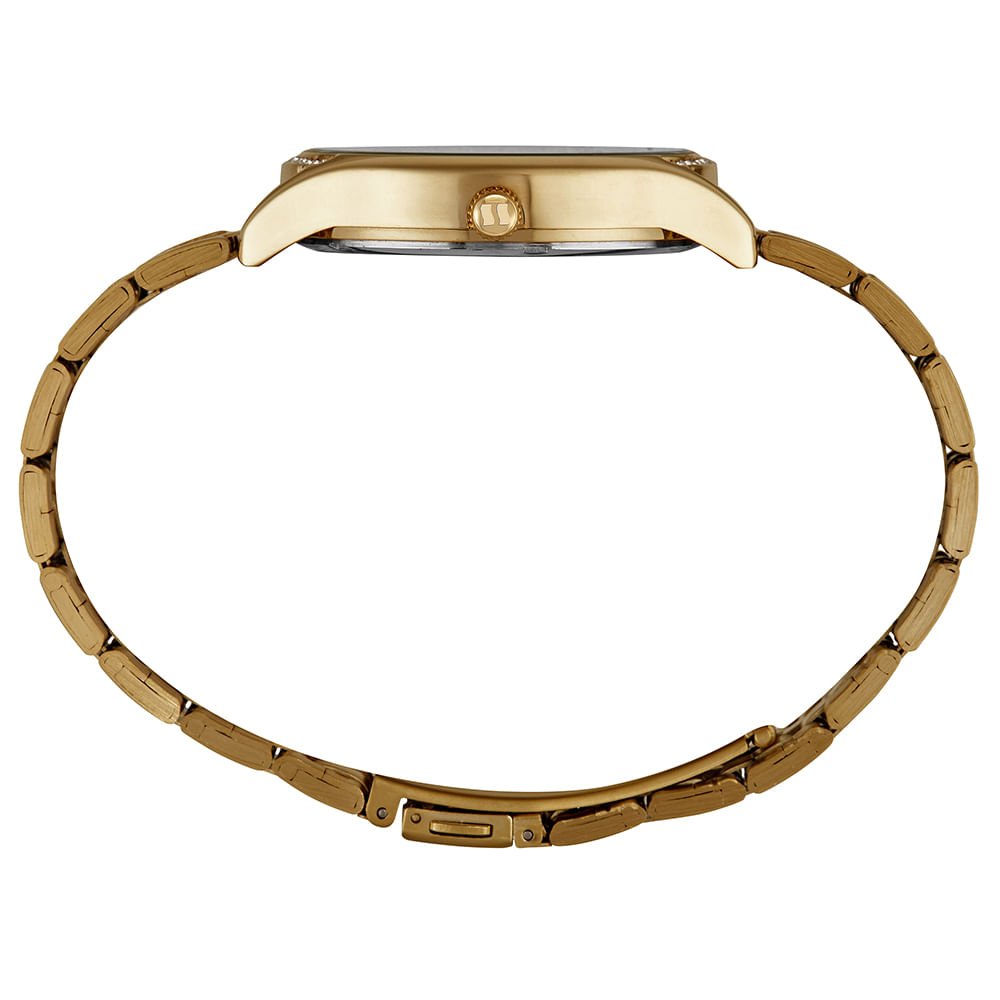 Relógio Feminino Glitter Dourado Dourado 2