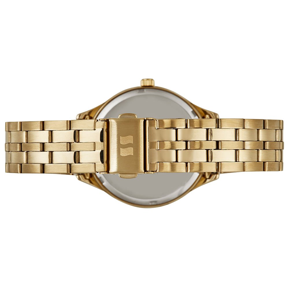 Relógio Feminino Glitter Dourado Dourado 3