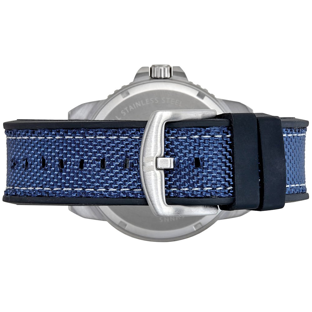 Relógio Masculino Casual Nylon Prata Prata 4