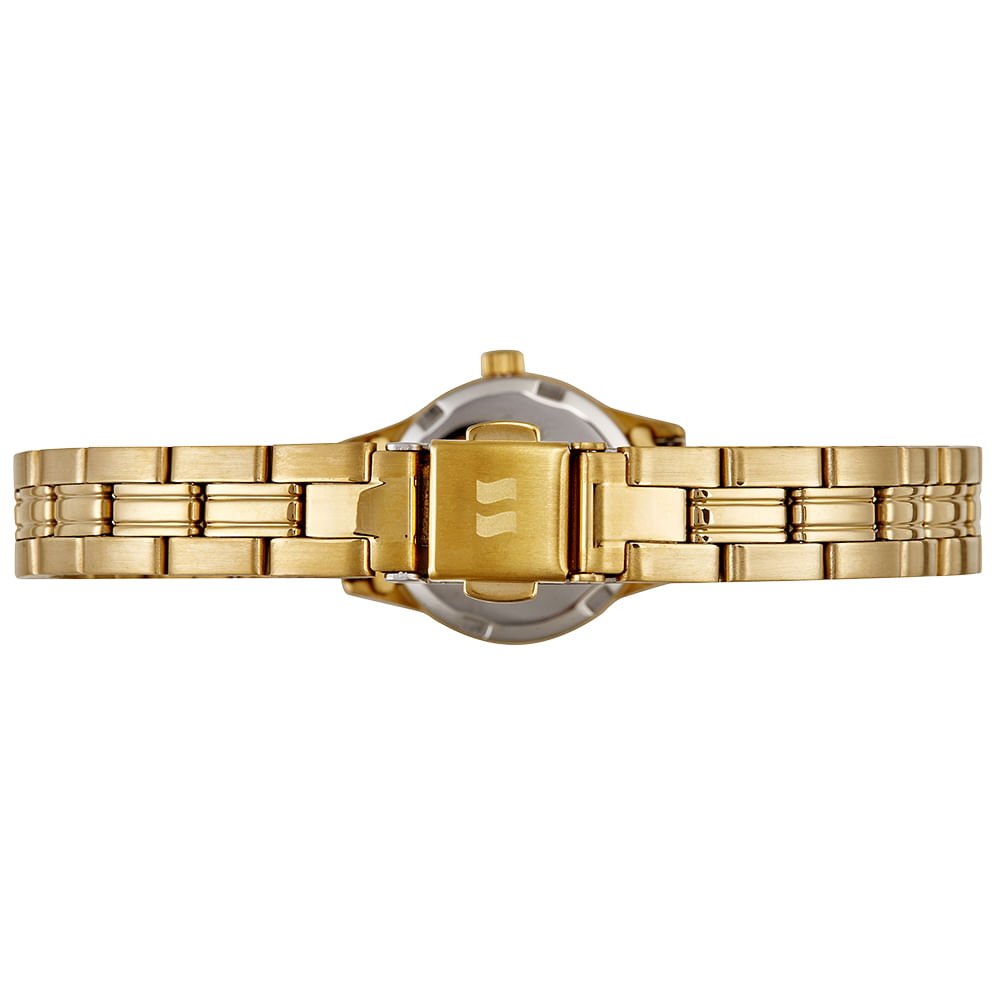 Relógio Feminino Aço Madrepérola Dourado Dourado 3