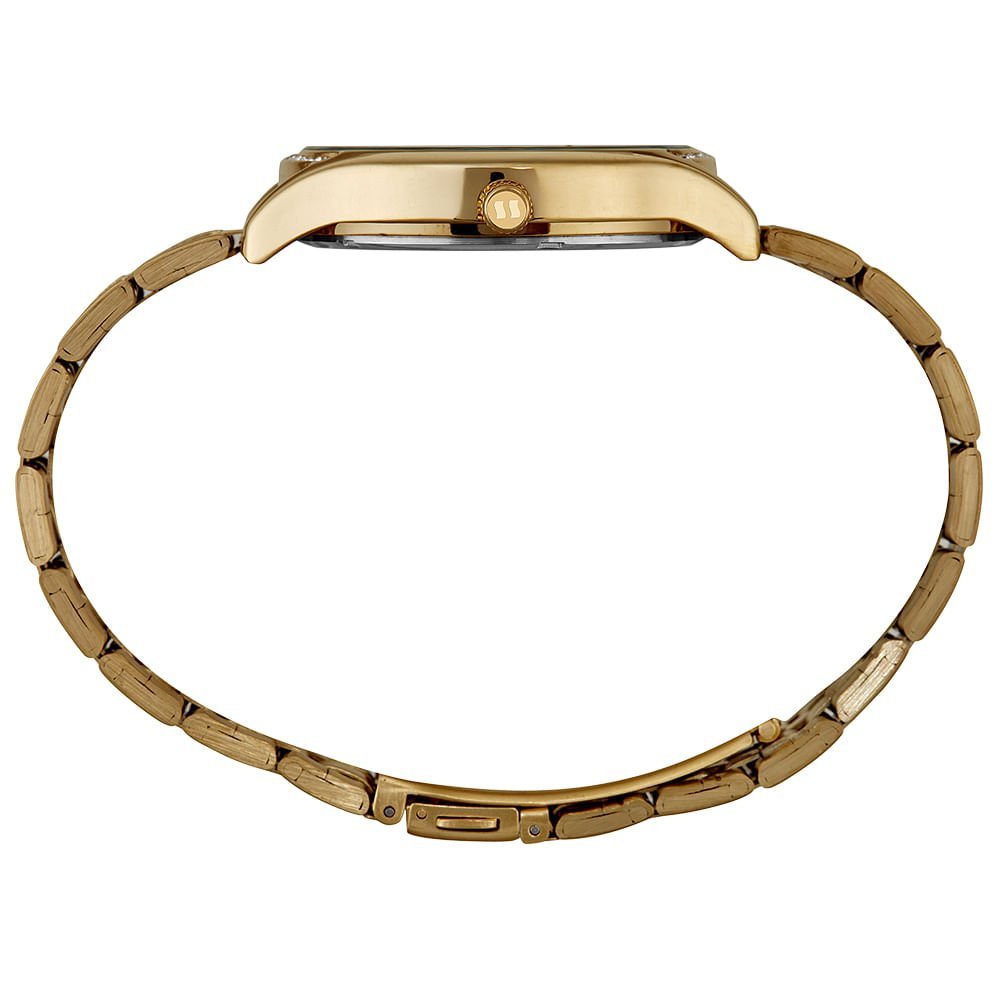 Relógio Feminino Cristais Dourado Dourado 3