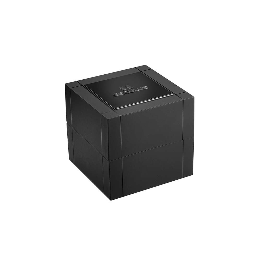 Relógio Masculino Silicone e Pespontos Dourado Preto 4