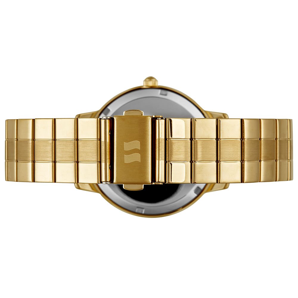 Relógio Feminino Cristais Coloridos Dourado Dourado 5