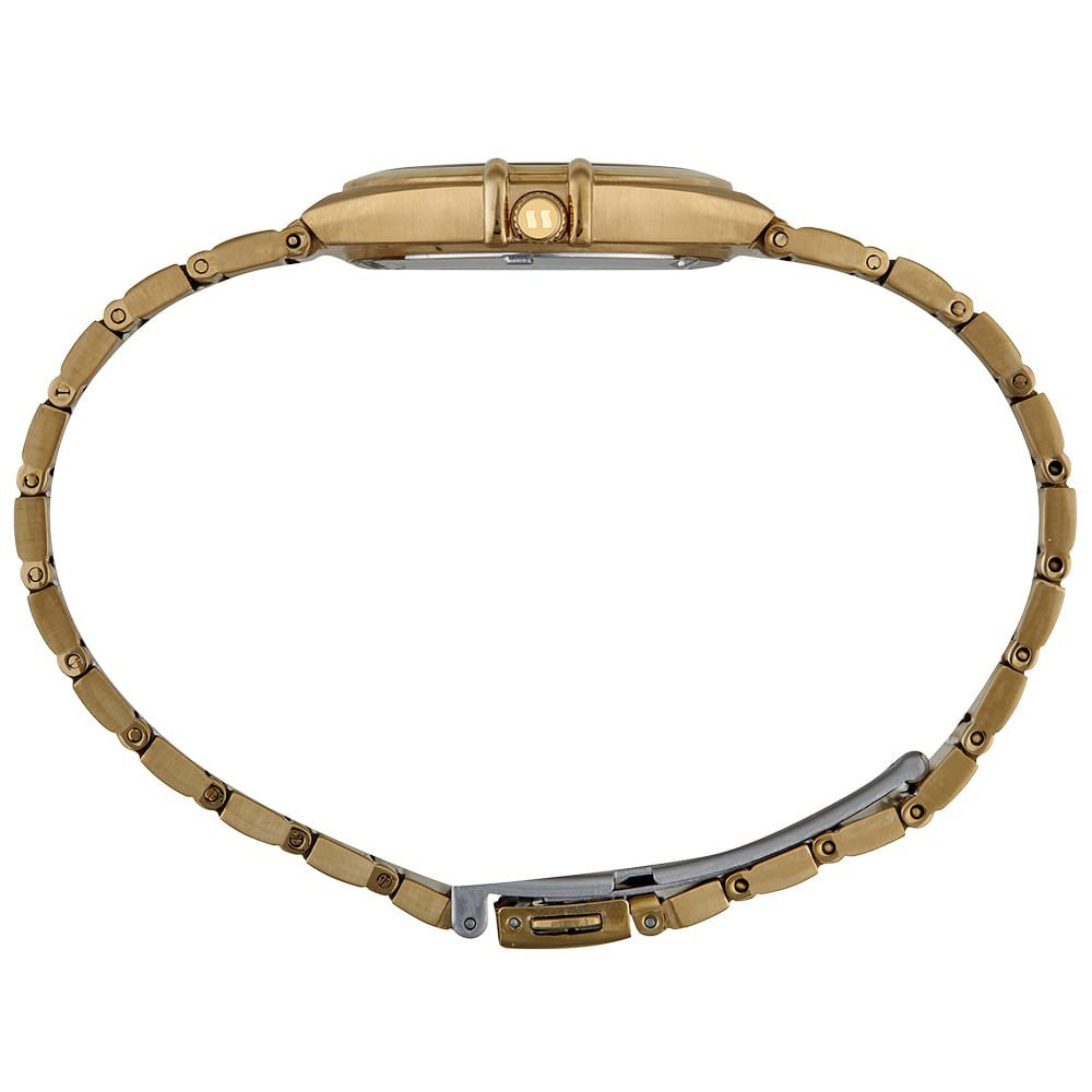 Relógio Feminino Aço Vintage Dourado Dourado 2