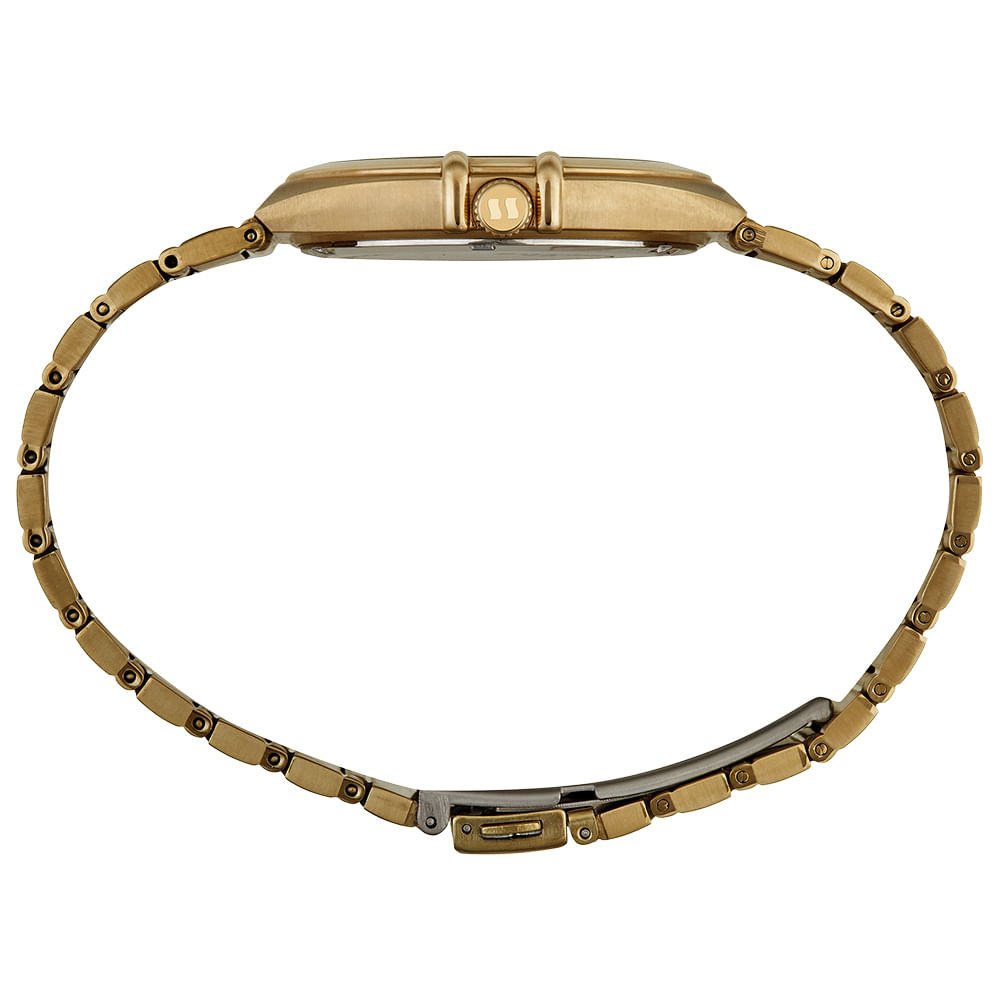 Relógio Masculino Social Aço Dourado Dourado 2