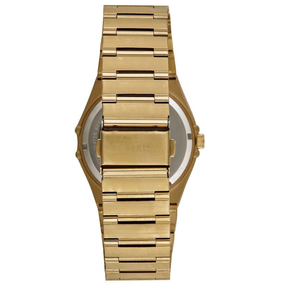Relógio Masculino Social Aço Dourado Dourado 5
