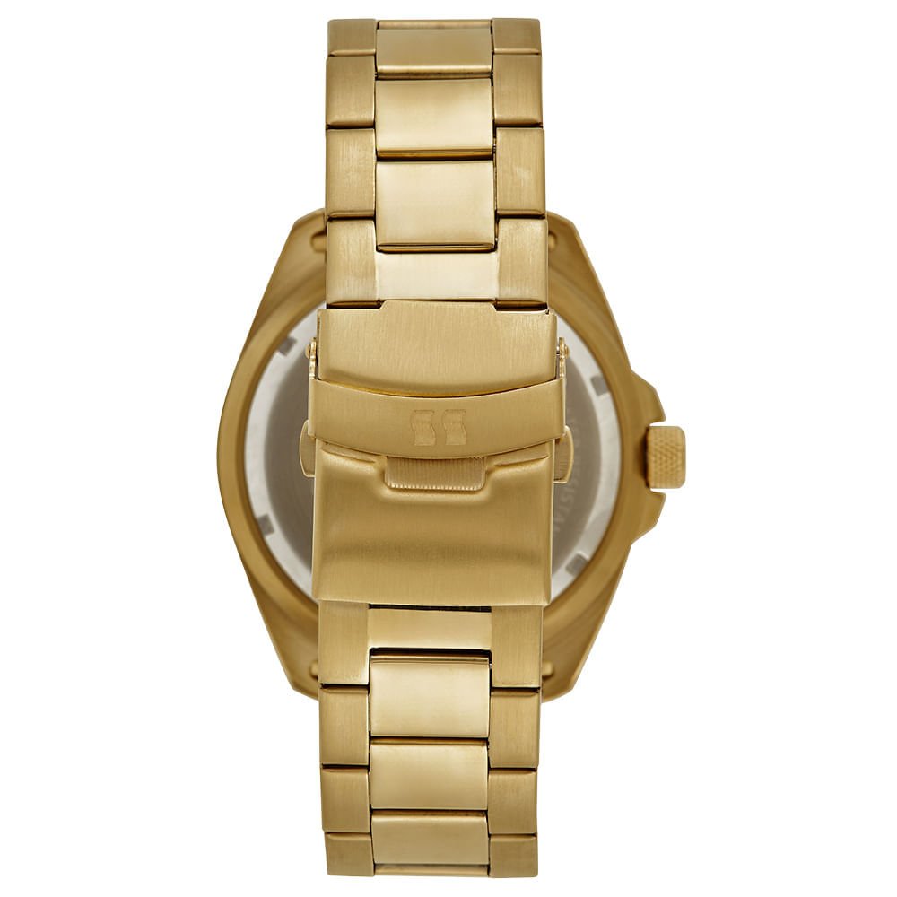 Relógio Masculino Aço Dourado Estilo Country Dourado 4