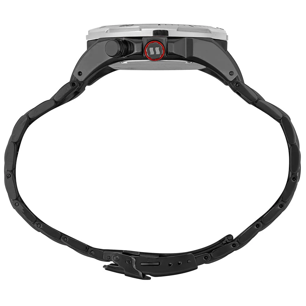 Relógio Masculino Aço Preto Cronógrafo Solar Preto 3