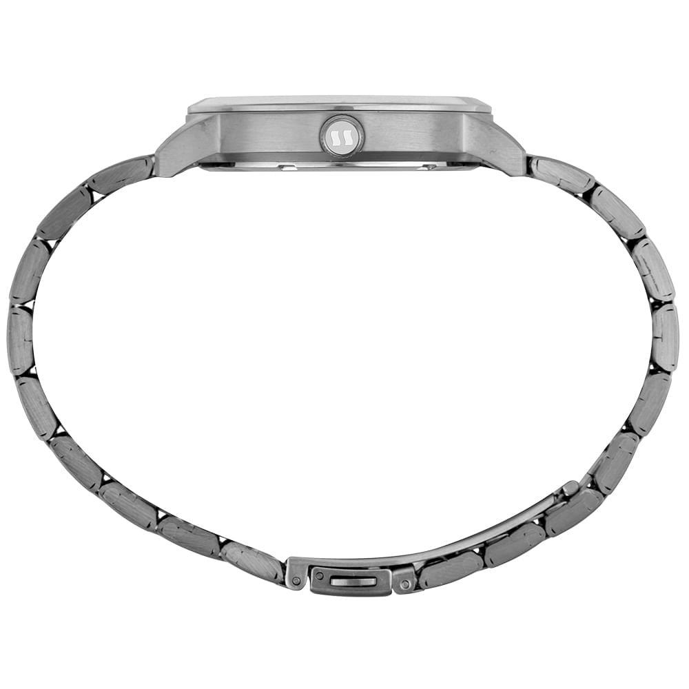 Relógio Feminino Aço Prata Mostrador Madre Pérola Prata 2