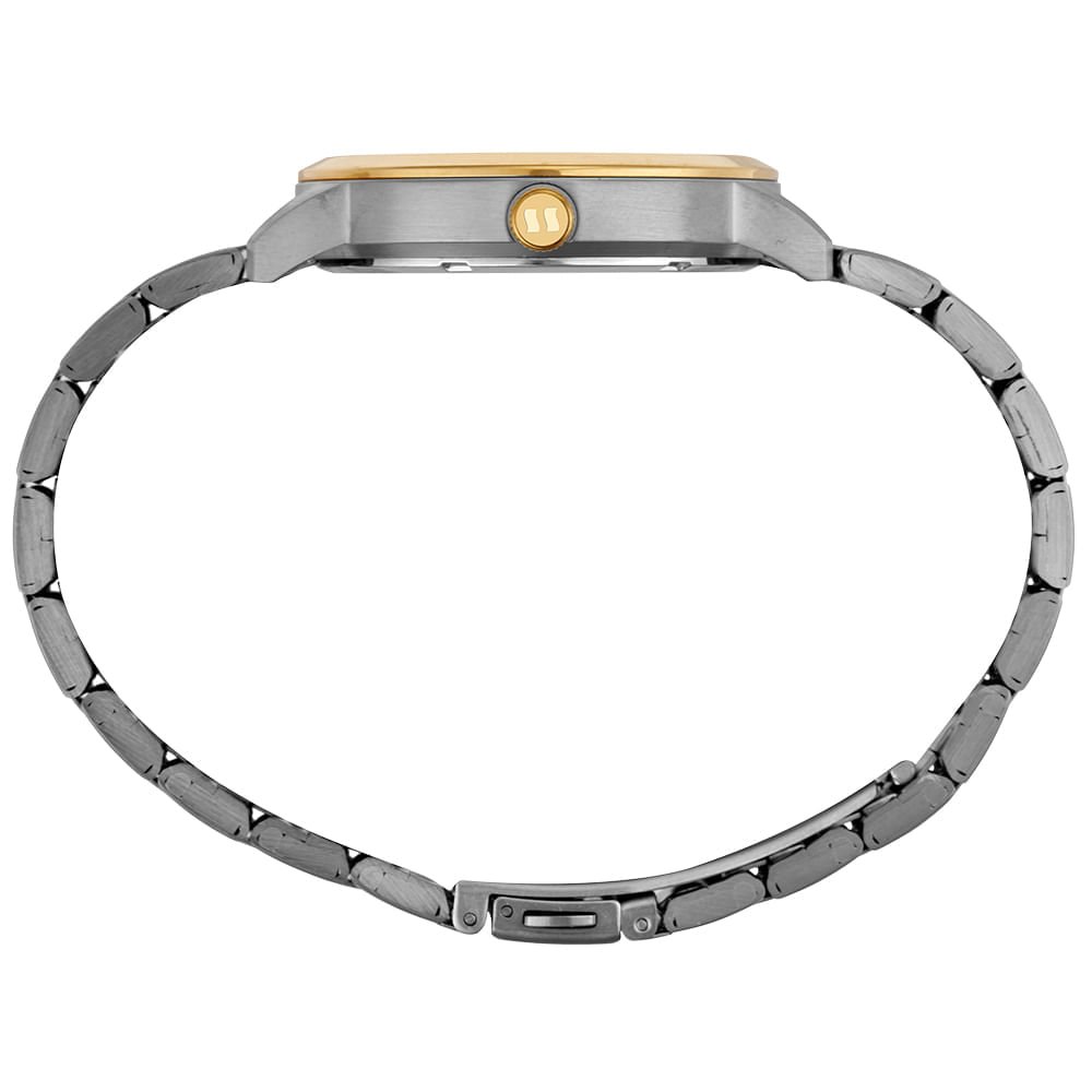 Relógio Feminino Aço Bicolor Mostrador Madre Pérola Multicores 2