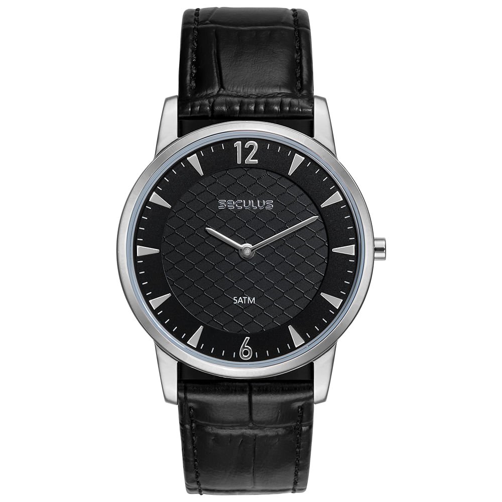 Relógio Masculino Analógico Minimalista Prata Prata 1