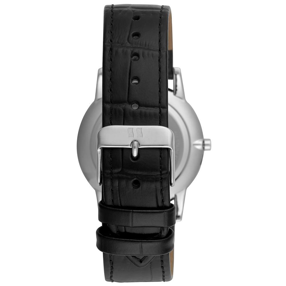 Relógio Masculino Analógico Minimalista Prata Prata 4