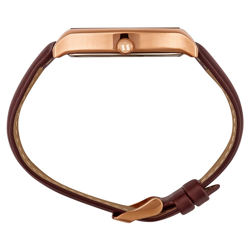 Relógio Masculino Analógico Rose Mostrador Prata Prata 3