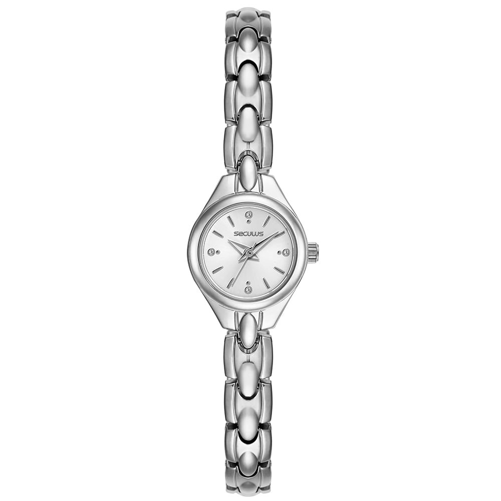Relógio Feminino Analógico Moderno Prata