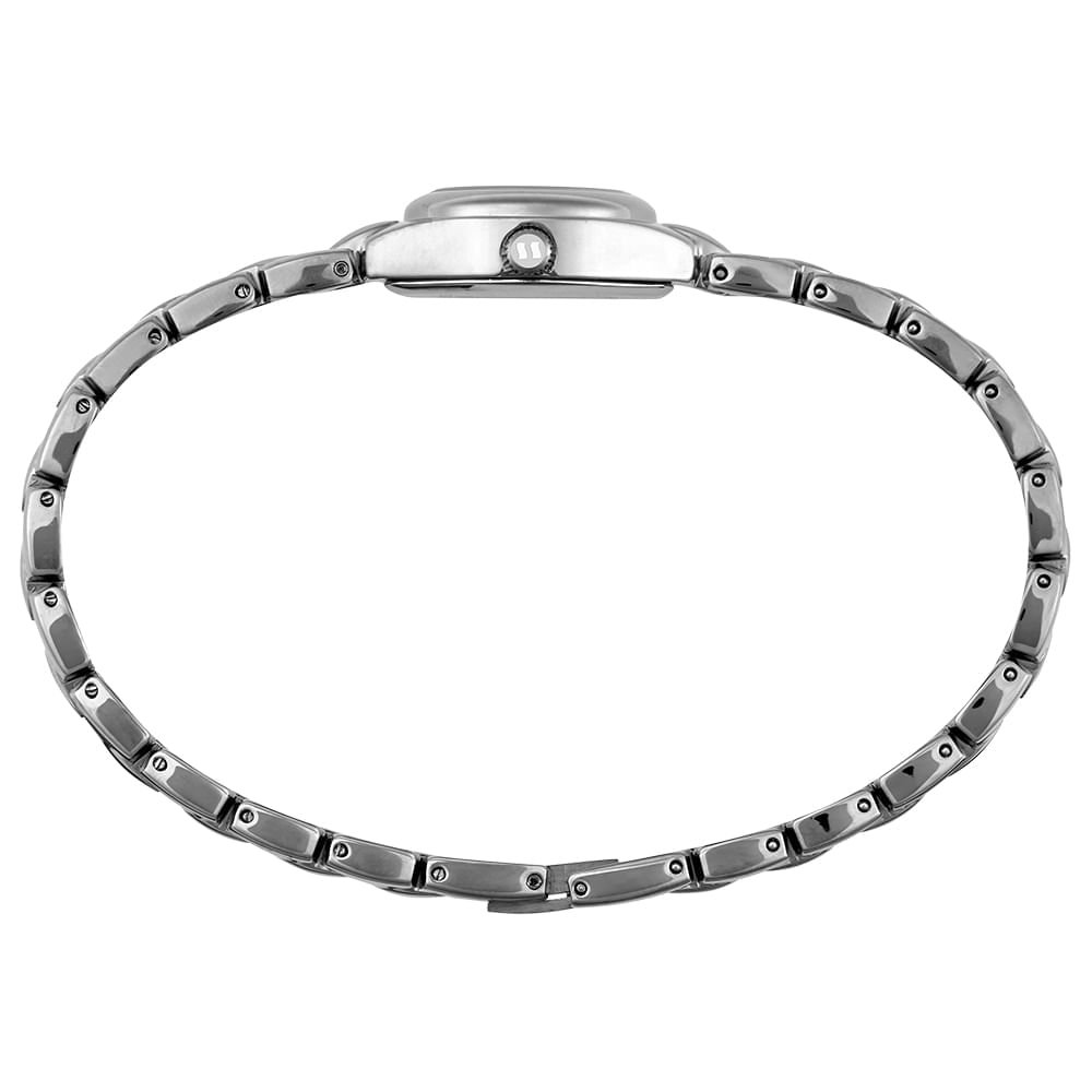 Relógio Feminino Analógico Moderno Prata Prata 3